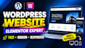 design modern wordpress website by using elementor pro