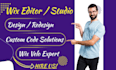 do custom wix velo features and custom wix code for your wix website
