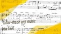 transcribe any music into a chord chart or lead sheet