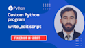 create custom python program