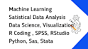 do statistical data analysis, r coding, spss, matlab, python programming