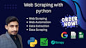 develop python automation bots, web scraping , discord bots