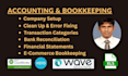 setup, cleanup, reconciliation and bookkeeping in quickbooks