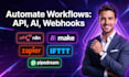do workflow automation, zapier, make com, n8n, IFTTT, pipedream, API, vapi ai