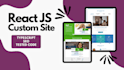be your human react js product launch website designer