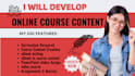 create online course content, coaching, thinkific, course website revamping