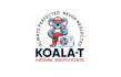 creativity welcomed koala character logo