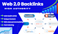 create high da web 2 0 sites with contextual backlinks