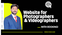 portfolio website for photographers and videographers with booking system