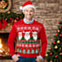 draw you in ugly christmas sweater cartoon