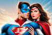 create an amazing couple superhero character