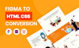 do figma to HTML CSS conversion using bootstrap or tailwind