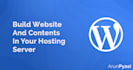 build website and contents in your hosting server