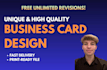 design your unique business card