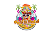 coastal gourmet popcorn shop logo design