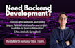 develop a backend with apis, databases, and microservices