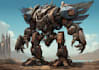 draw unique mecha robot