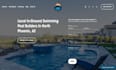 create a swimming pool construction, cleaning service website