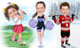 draw custom sports caricature cartoon from your photo