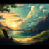 draw background and landscape art