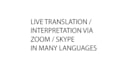 provide live interpretation services in many languages