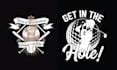 design retro hand drawn golf club logo