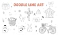 create fun and custom doodle illustration for you