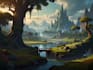 create fantasy landscape concept art