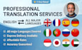 provide professional translation services