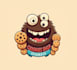 make icon professional cookie shop logo