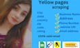 do scraping  from yellow pages