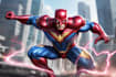 drawing custom superhero comic character