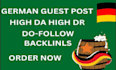 provide german guest post with do follow link