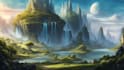 draw fantasy concept landscape illustrations