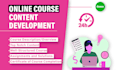 do online course creation and online course content creation
