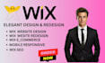 build a wix website design, redesign, develop ecommerce website or online store