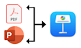pdf, powerpoint to apple keynote