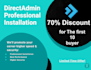 do directadmin installation and configuration with a special discount