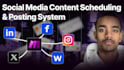 build a social media content scheduling, posting system with makecom