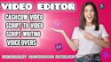 convert your article to video with voice over in 12 hours