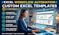 create custom excel spreadsheets, google sheets templates and dashboards