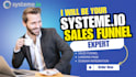 create systeme io,  landing page, systeme io sales funnel,systemeio automation