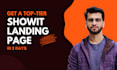 create a top tier showit landing page