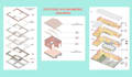 make architectural exploded axonometric diagram or drawings