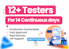 provide 12 testers or 20 testers for google play console closed testing