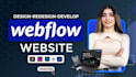 develop or design webflow website, webflow developer, figma to webflow
