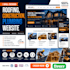 design roofing, construction, plumbing website
