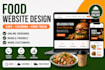 build food catering website,food truck website, cafe website and online ordering