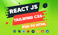 convert psd to react