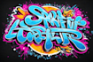 create graffiti logo or digital art graffiti illustration